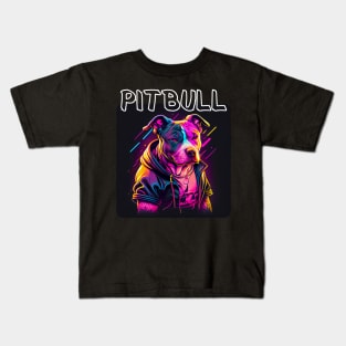 Graffiti Style - Cool Pitbull 2 Kids T-Shirt